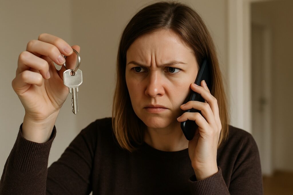 Vrouw belt boos over verdwenen huissleutel na conflict met pgb-hulp