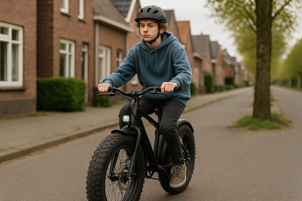 Helmplicht voor jongeren op e-bike en fatbike
