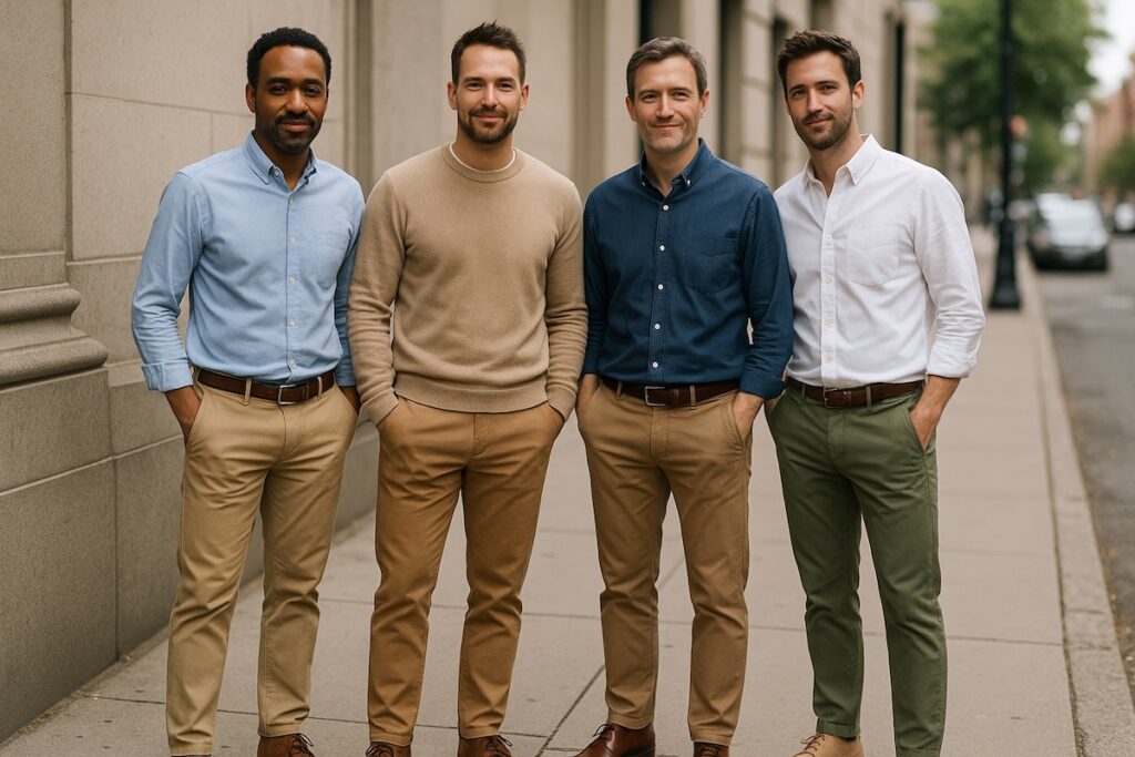 Mannen in Chino