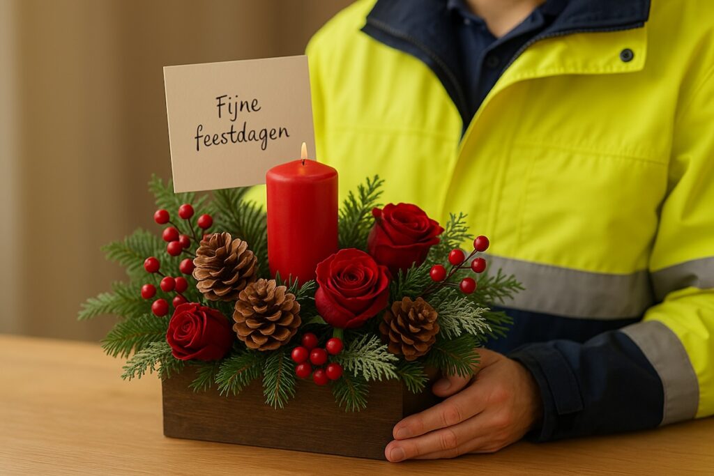 kerststukje zorgpersoneel