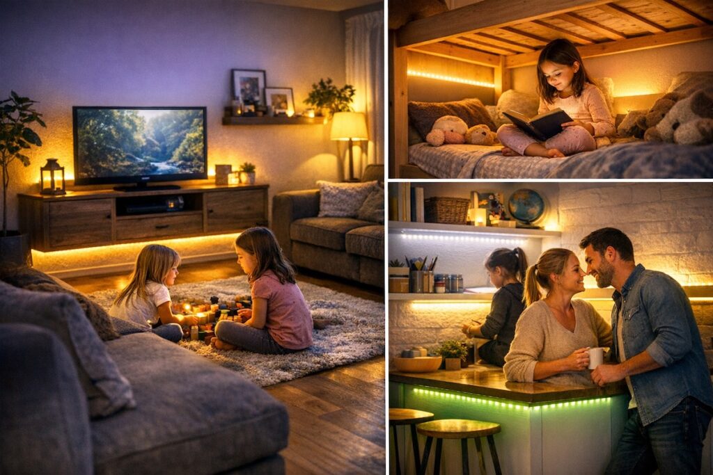 Duurzaam sfeer maken met ledstrips in huis