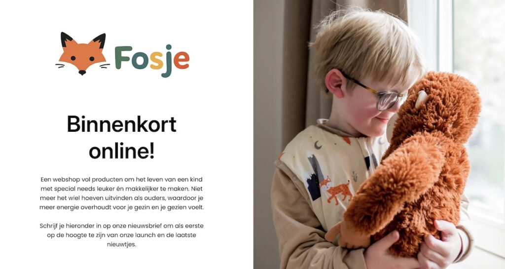 webshop voor kinderen met een beperking