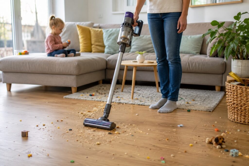 **Titel afbeelding:** Slim schoonmaken in een druk huishouden met kinderen