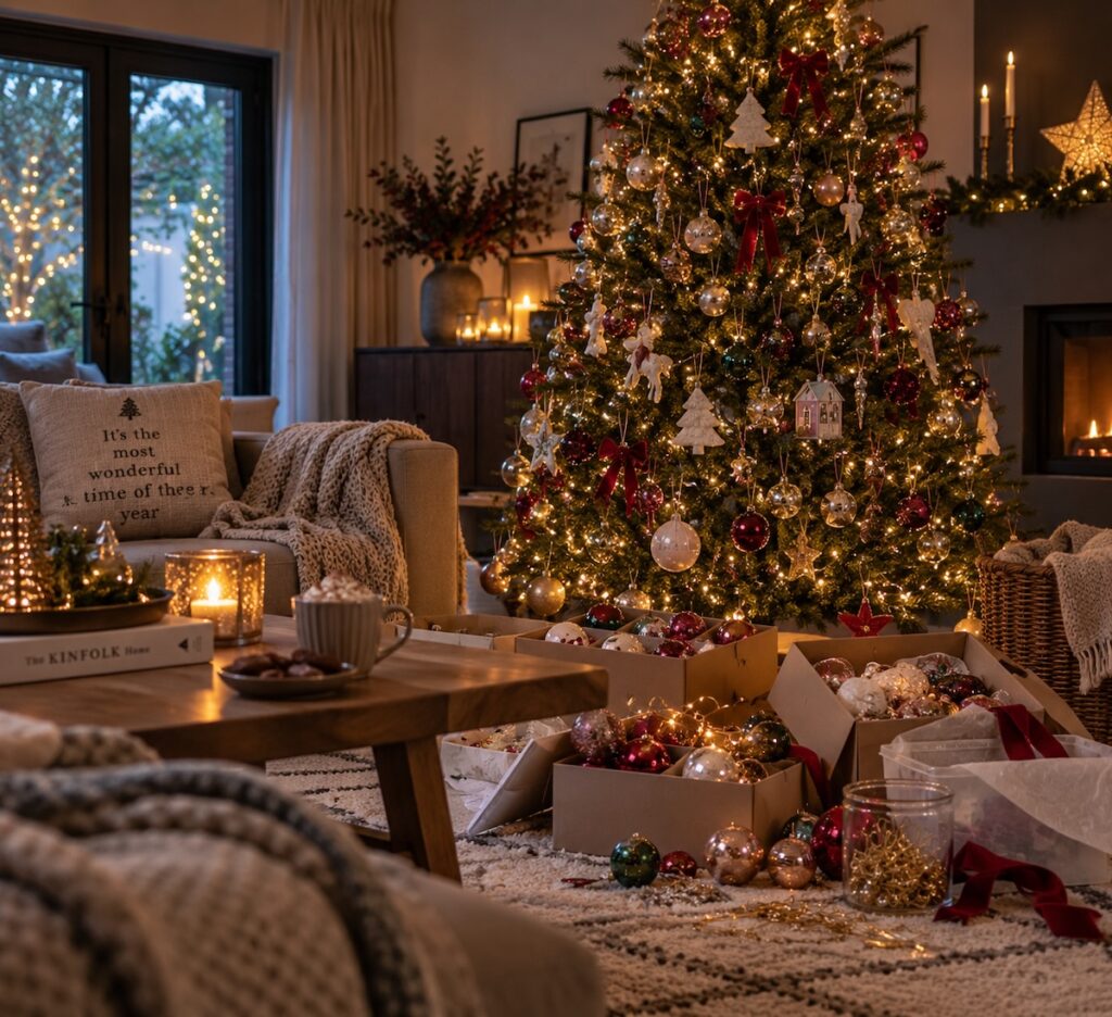 De Kerstboom versieren met kinderen is bij ons vooral een gezellige chaos