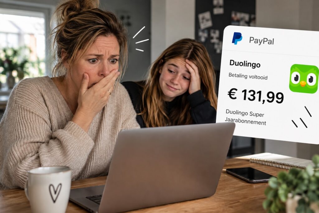 Mijn puber vergat haar proefabonnement op te zeggen